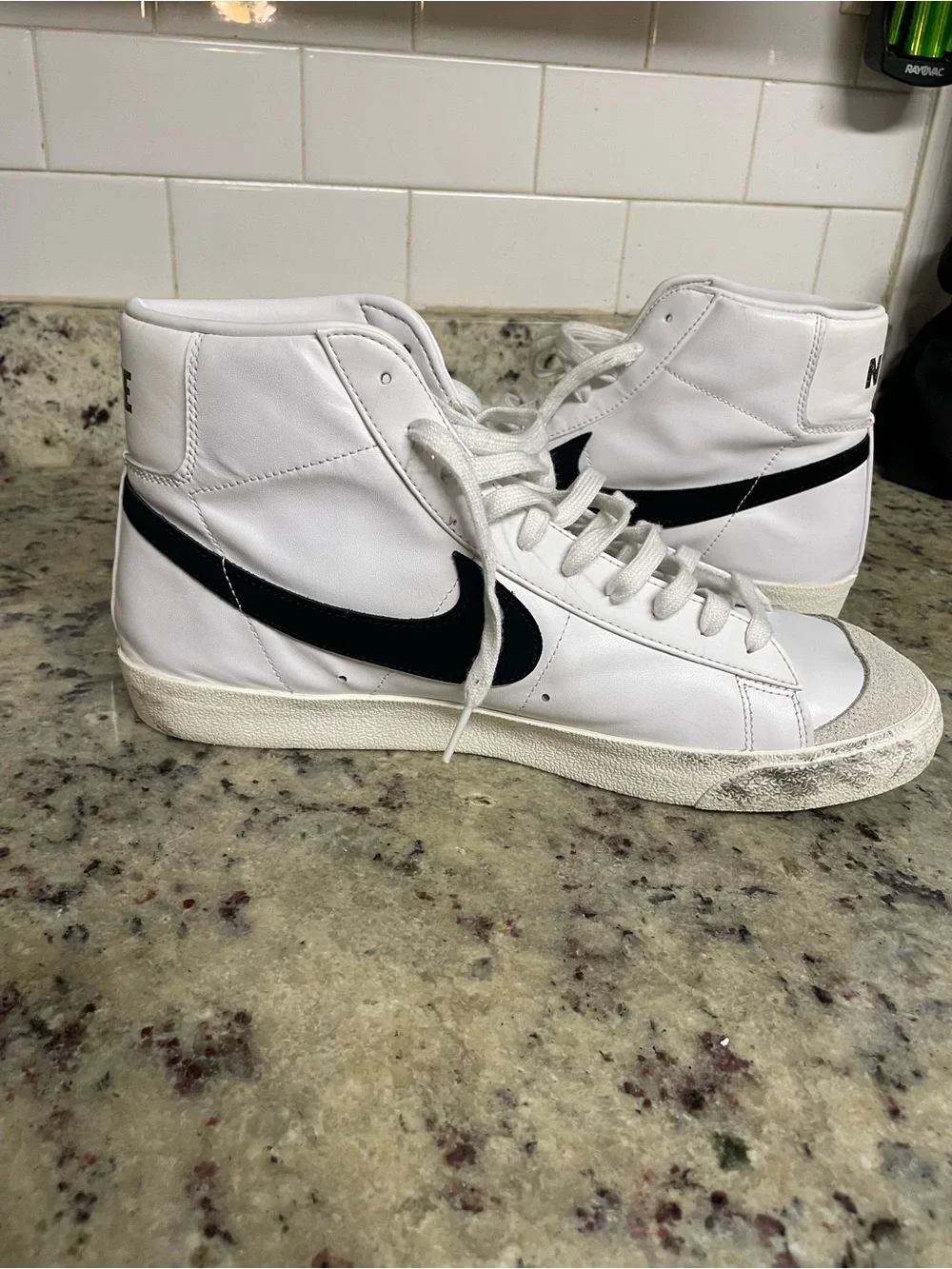 Nike white leather